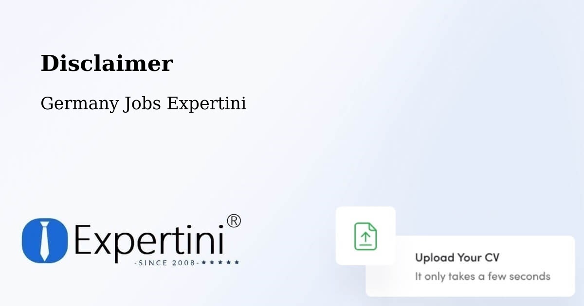 Disclaimer – Kerpen - Germany Jobs Expertini